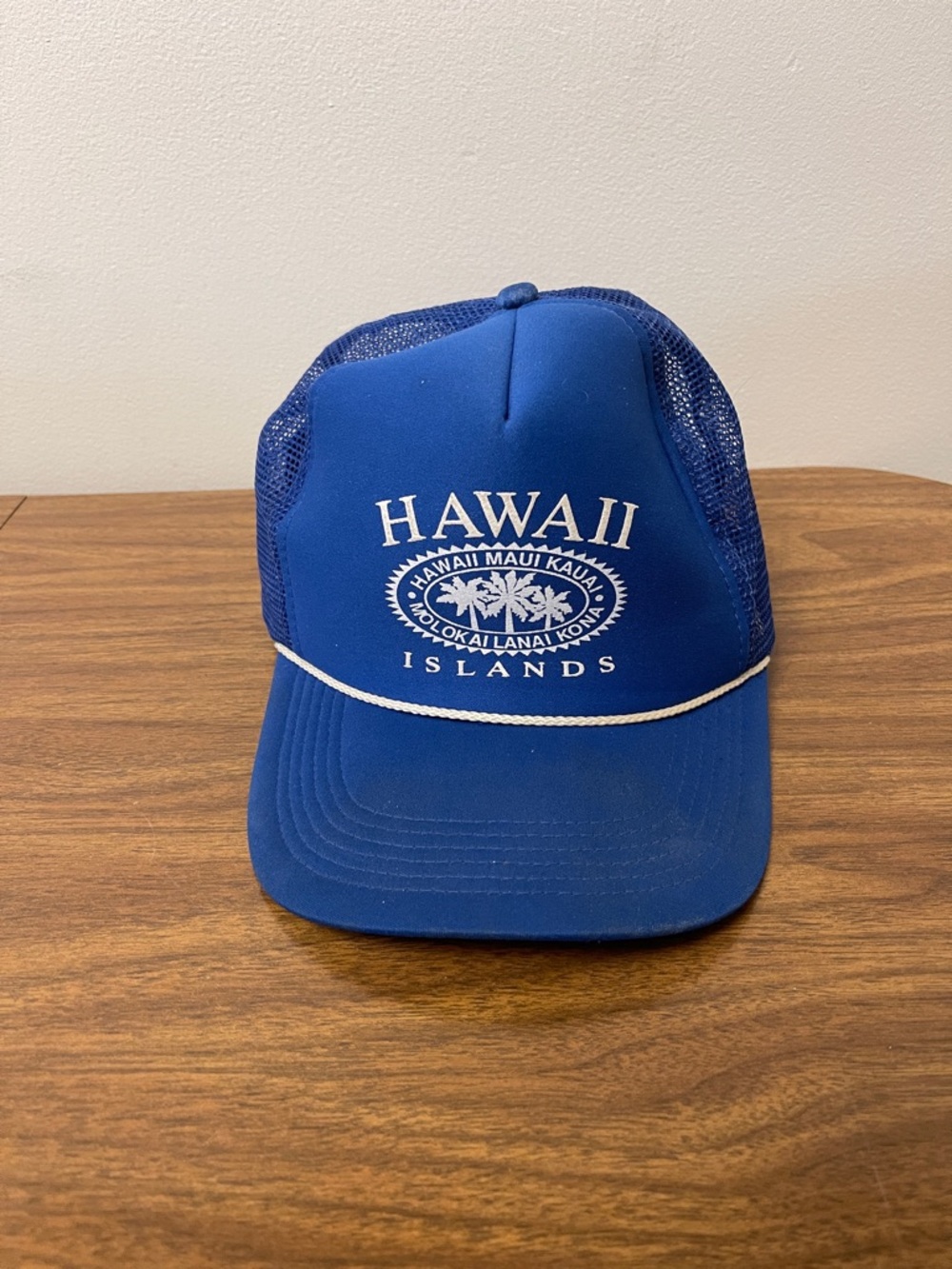 Hawaii Islands Blue Vintage Trucker Hat